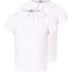 Tu Kid's Jersey Polo 2-pack - White