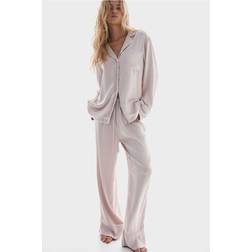 H&M Satin Natsæt - Lyserød