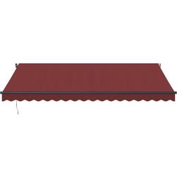 vidaXL Automatic Awning Burgundy 450cm x 350cm