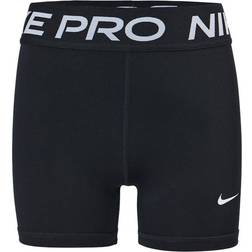 Nike Older Kid's Pro Shorts - Black/White (DA1033-010)