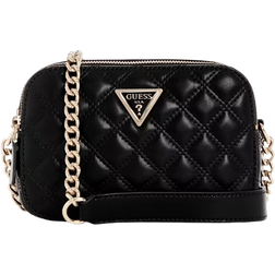 Guess Giully Quilted Camera Crossbody - Black