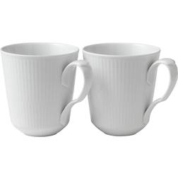 Royal Copenhagen White Fluted Krus 38cl 2st