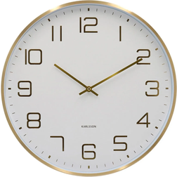 Karlsson Elegance Glow Gold/White Väggklocka 40cm