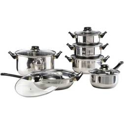 HI - Cookware Set with lid 12 Parts