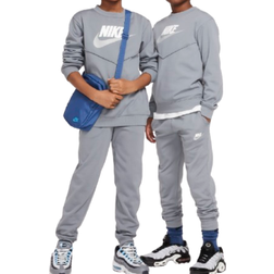 Nike Older Kid's Sportswear Tracksuit - Smoke Grey/White/White (FD3090-084)