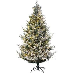 Christmas Tree World Artificial Pre-lit Frosted Ultra Green Christmas Tree 150cm