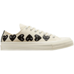 Converse x Comme des Garçons Play Chuck 70 Multi Heart Low-Top - Milk/Black/Egret