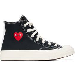 Converse PLAY Comme des Garçons Single Heart Chuck 70 High Top - Black/Red/Egret