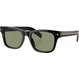 Prada A17S Sunglasses - Black/Green