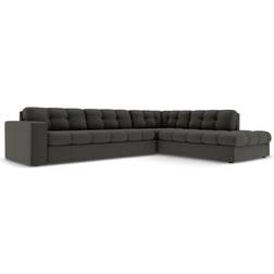 Micadoni Home Justin Dark Grey Sofa 236cm 5 Seater