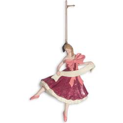 Konges Sløjd Bow Ballerina Shoes Pink Julgranspynt 13cm