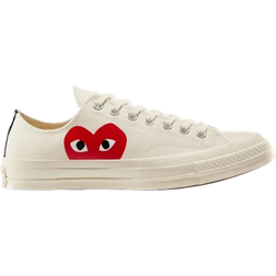 Converse x PLAY Comme des Garçons Chuck 70 Low Top - Milk/White/High Risk Red