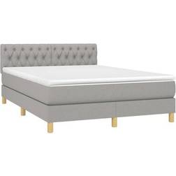 vidaXL LED Box Spring Ramsäng 144x203cm