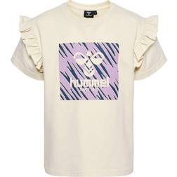 Hummel Bluser T-shirts - Beige/Marin/Lilla