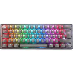 Ducky DKON2161ST ONE 3 Mini Aura Black RGB Hotswap Cherry MX Silent Red Keyboard (Nordic)