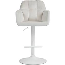 CLP Natoma Matt White Bar Stool 118cm