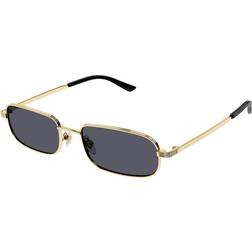 Gucci Rectangular Sunglasses Gold & Grey Men's