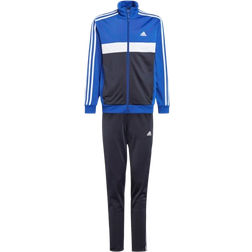 Adidas Junior Essentials 3-Stripes Tiberio Tracksuit - Semi Lucid Blue/White/Legend Ink/White (IB4108)