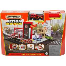 Mattel Matchbox Action Drivers Fire Station Rescue