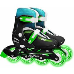 Liniex Skids Control Hardboot Skates Black/Blue/Green