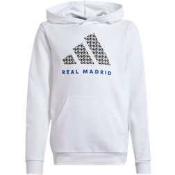 Adidas Felpa con Cappuccio Junior Real Madrid - White