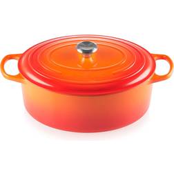 Le Creuset Volcanic Signature Cast Iron Oval avec couvercle 8.9 L