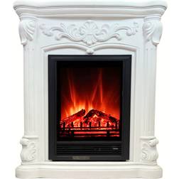 abc Home Elektrischer Kamin Barockstil Fernbedienung Heizfunktion realistische Flamme