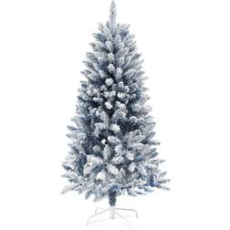 Homcom Snowy Hinged Blue Christmas Tree 150cm