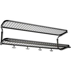 Essem Design Classic 650 Black/Chrome Hat Shelf 120x22cm