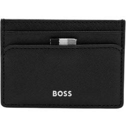 HUGO BOSS Signature Stripe Card Holder - Black