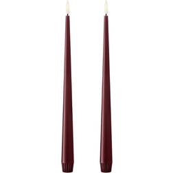 Ester & Erik LED Light Deep Wine LED Candle 13" 2pcs