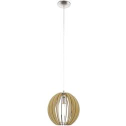 Eglo Cossano Matt Nickel/Maple Pendant Lamp 30cm