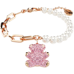 Swarovski Teddy Bracelet - Rose Gold/Pearls/Pink