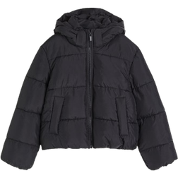 H&M Puffer Jacke mit Kapuze - Schwarz (1179620001)