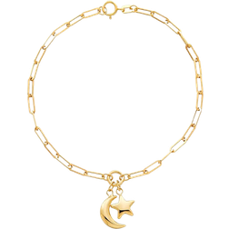 Macy's Moon & Star Charm Bracelet - Gold