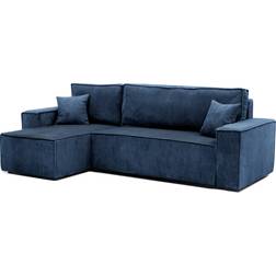 GrekPol Ecksofa Mit Schlaffunktion Paris Poso Blau Sofa 3-Sitzer