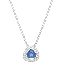 Swarovski Una Necklace - Silver/Blue/Transparent