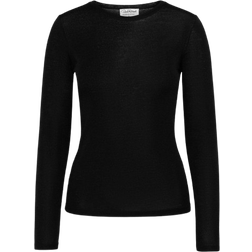 Pierre Robert Thin Wool Sweater - Jet Black