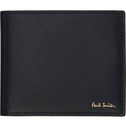 Paul Smith Signature Stripe Interior Billfold Wallet - Black