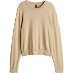 H&M Short Fine Knit Jumper - Beige