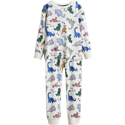 H&M Patterned Jersey Pajamas - White/Multicolored