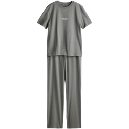 H&M Nightshirt and Pants - Grey/Green