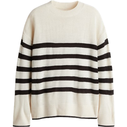 H&M Jumper - Light beige/Striped