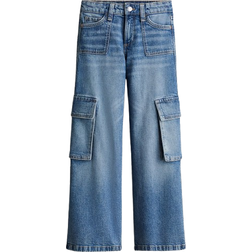 H&M Denim Cargo Pants - Denim Blue (1231258003)