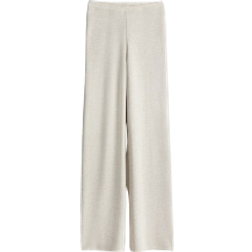 H&M Fine Knit Trousers - Light Beige Marl