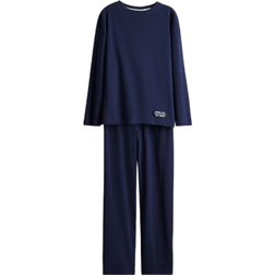 H&M Cotton Jersey Pyjamas - Dark Blue (1240181001)