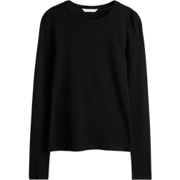 H&M Long Sleeved Jumper in Tricot - Black