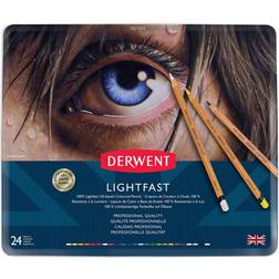 Derwent Lightfast Coloured Pencils 24 Tin