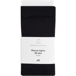 H&M Mama Tights 40 Denier 2-pack Black (0910568001)