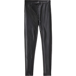 H&M Coated Leggings - Black